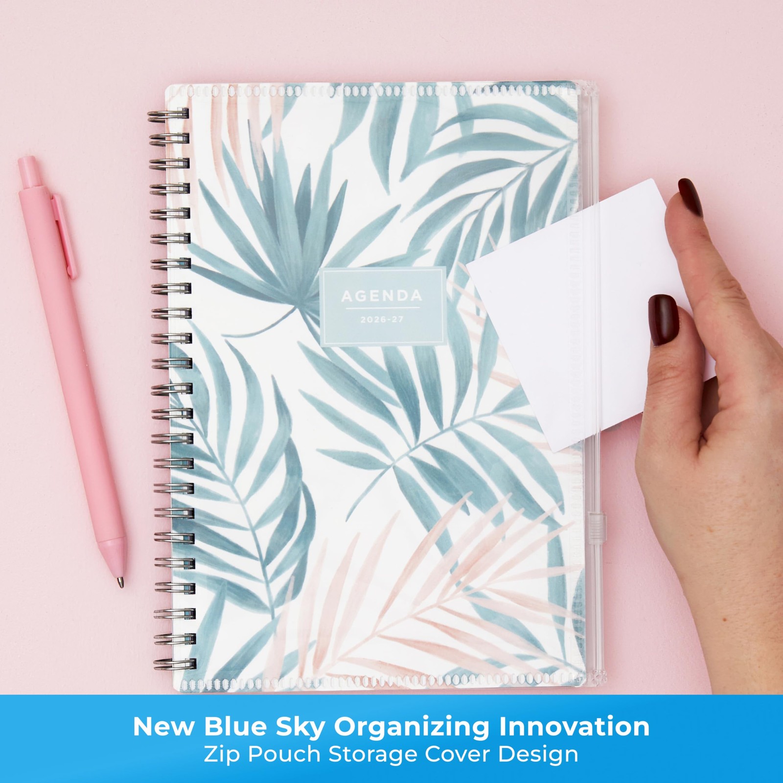 Blue Sky 2026-2027 Weekly and Monthly Academic 5″ x 8″, Seychelle- 2026/2027