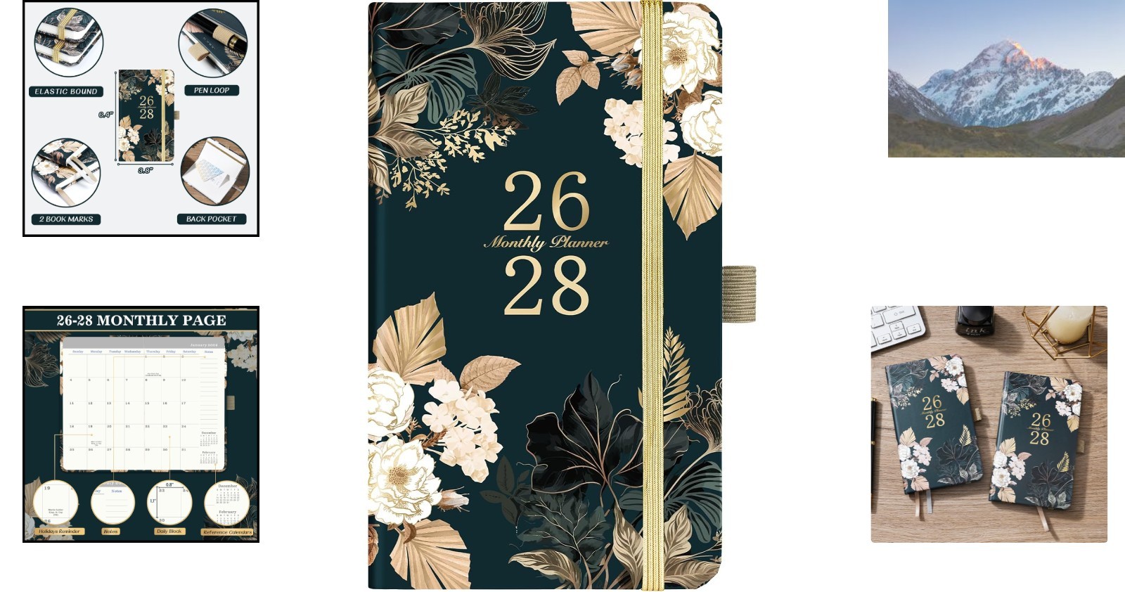 2026-2028 Monthly Pocket Planner – Compact Organizer with Pen Holder, 6.4″x3.8″