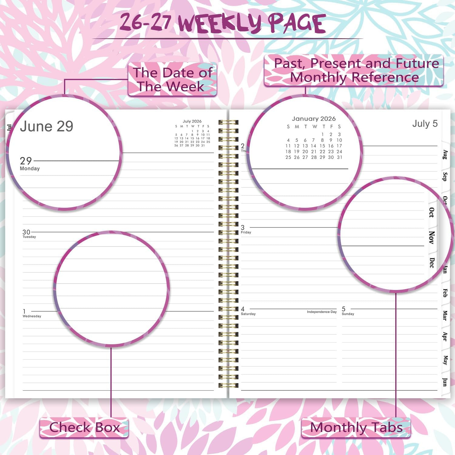 Planner 2026-2027 – 9” x 11” Calendar Planner 2026-2027, Jul. 2026 – Jun. 2…