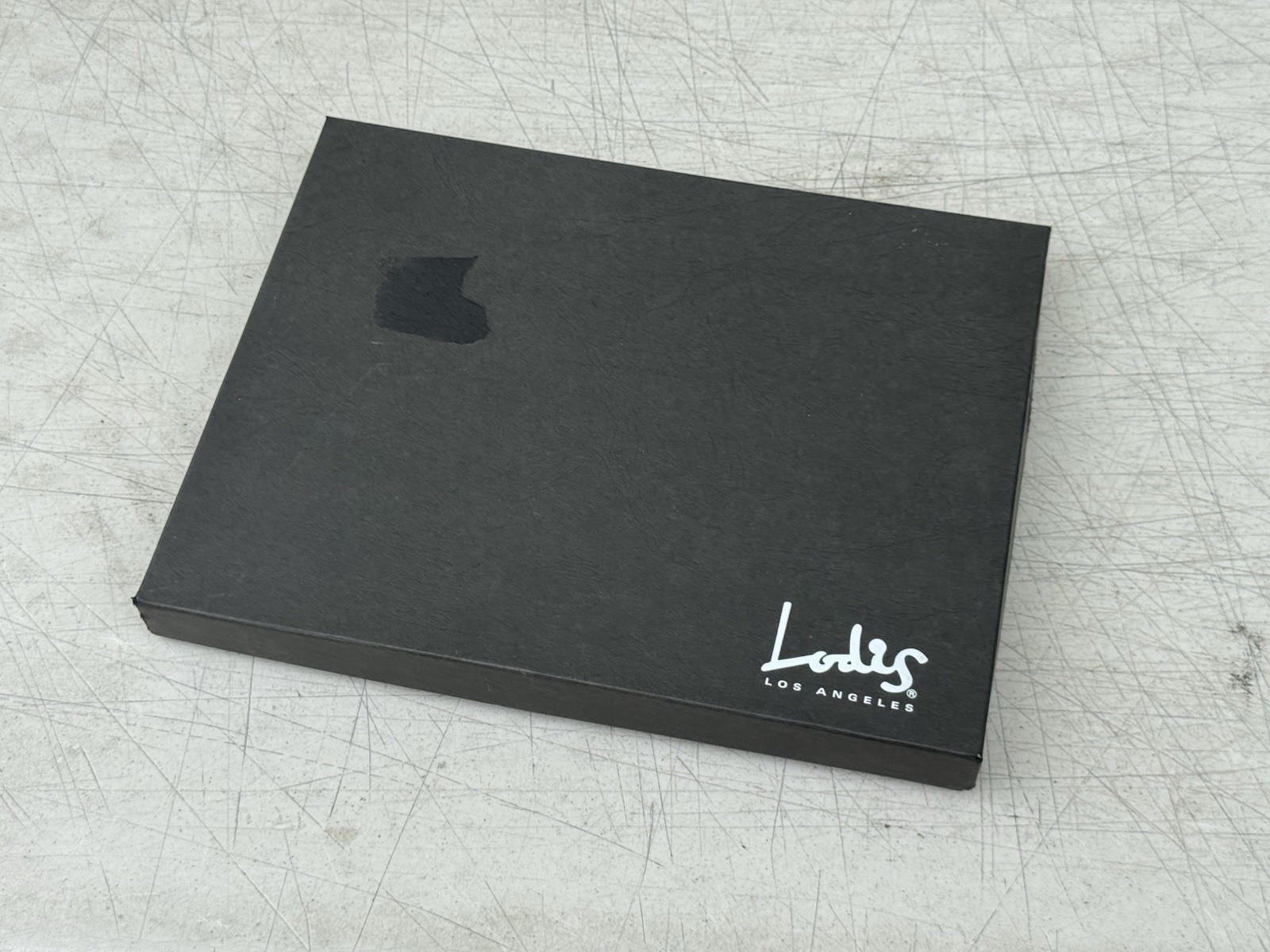 LODIS Los Angeles Luxurious Black Leather Folio Zippered Portfolio Case NEW