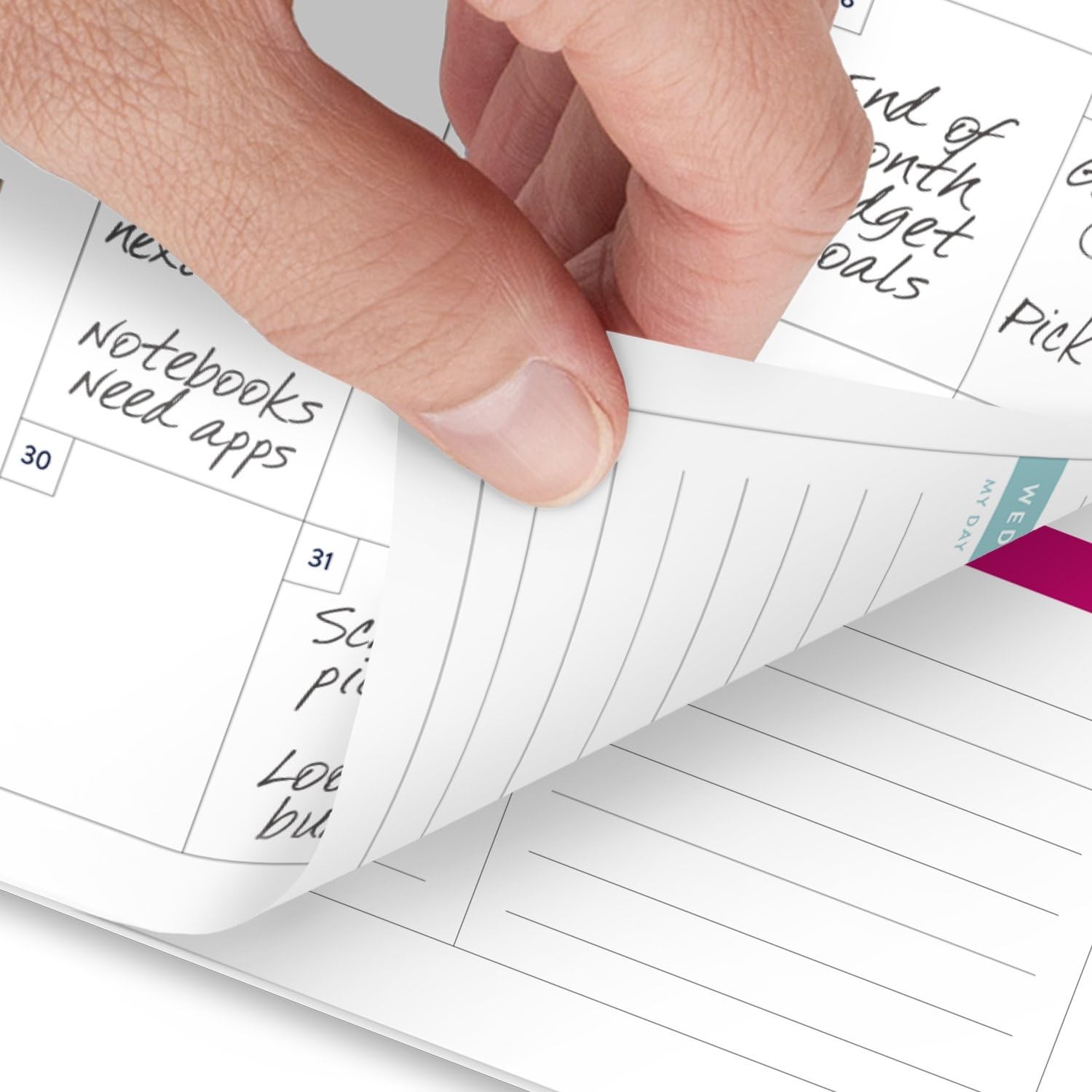 AT-A-GLANCE Planner 2025-2026 Academic, 5.5″W x 8.5″H, Happy Stripe