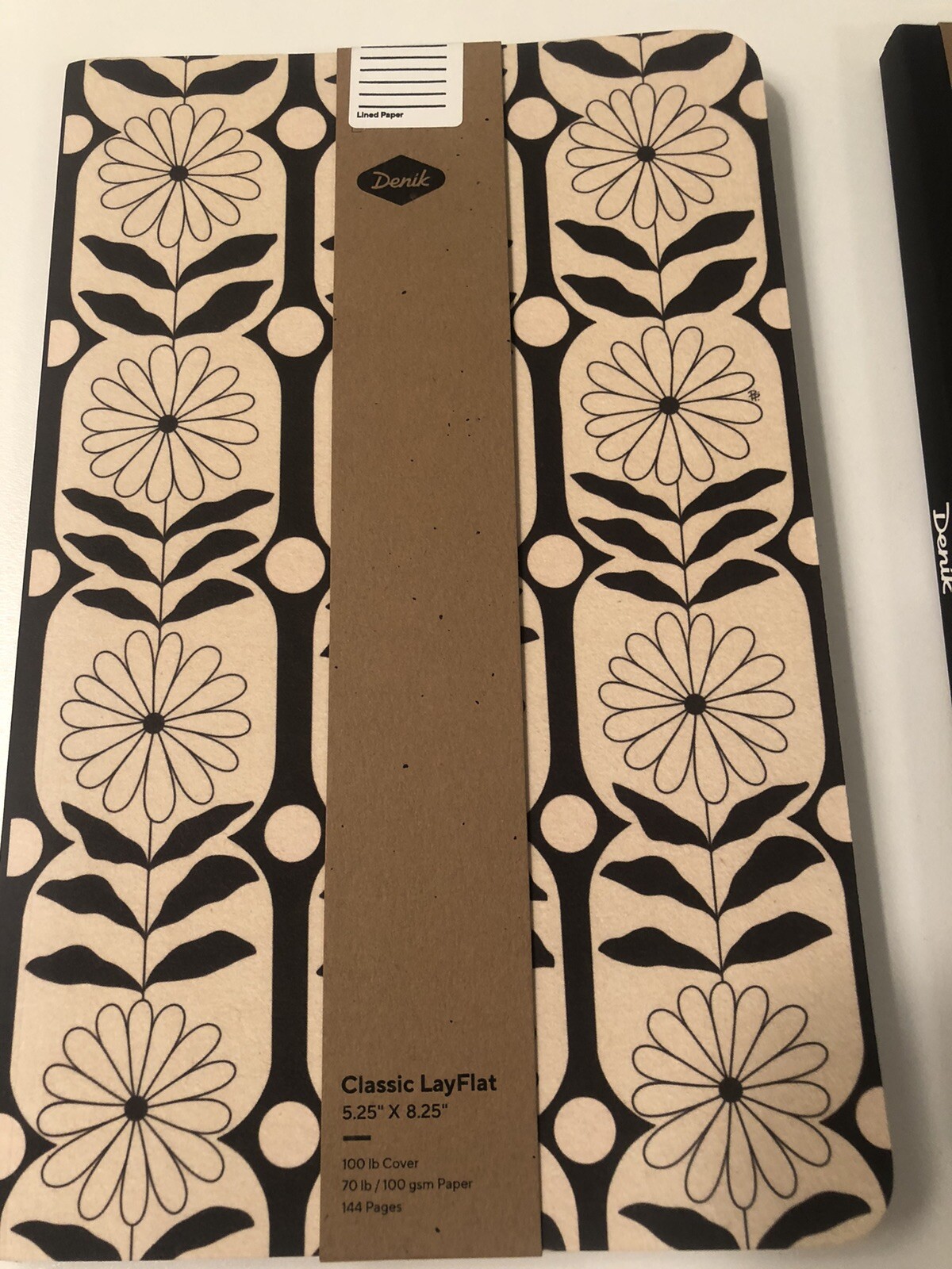 Denik notebook or journal 144 pages￼ (Lot Of 2 ) Both have flowers 5.25”x8.25”
