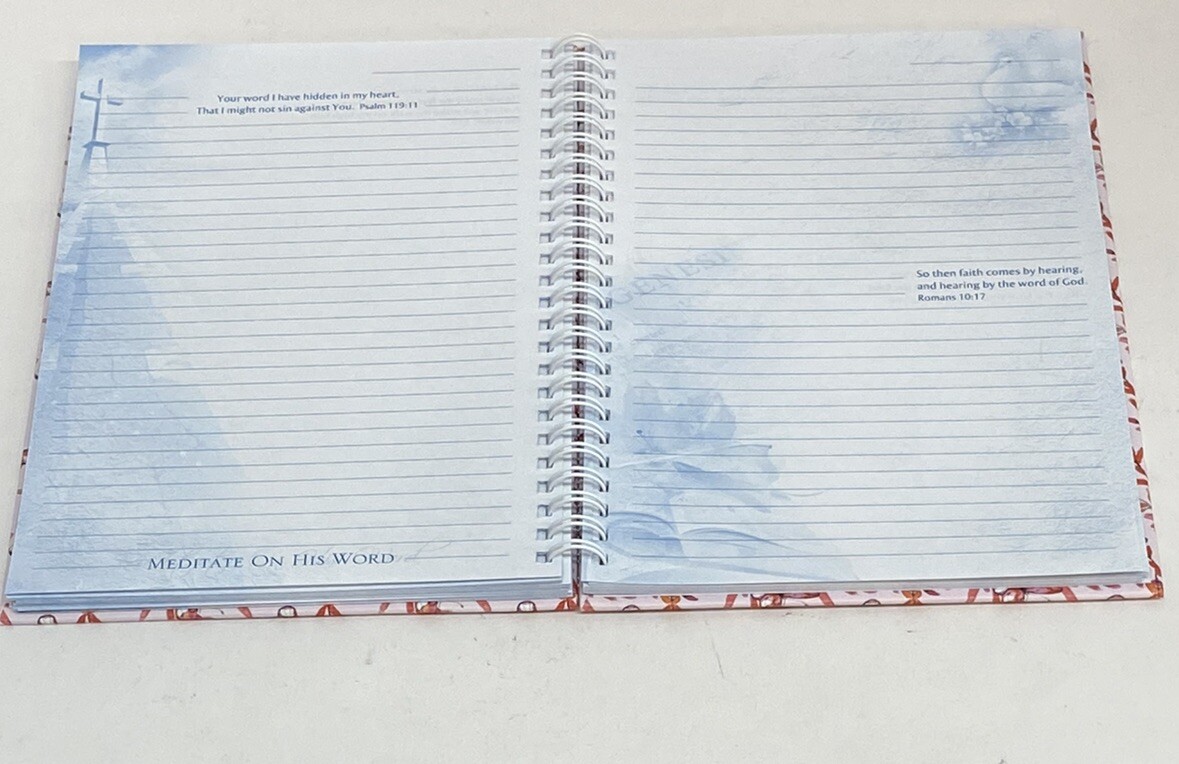 Christian Prayer Journal LOVE 1 Corinthians 16:14 Bible Scripture On Lined Pages