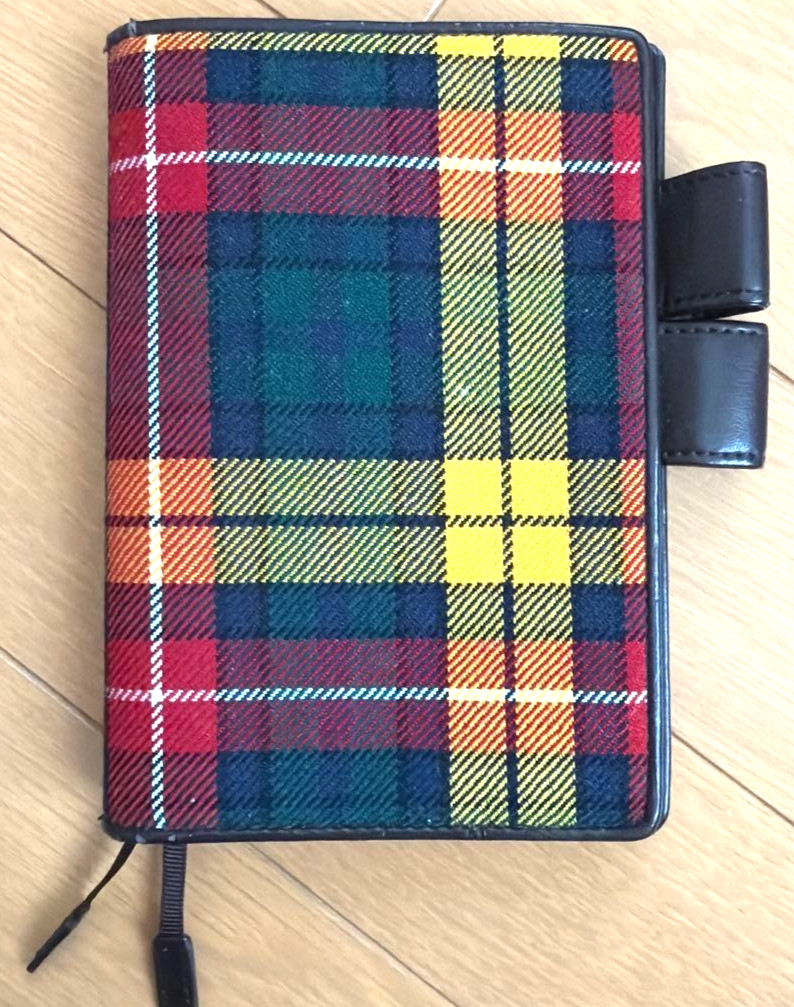 Hobonichi Techo Original A6 Cover Fabric Buchanan Lochcarron 2013 Japan Used