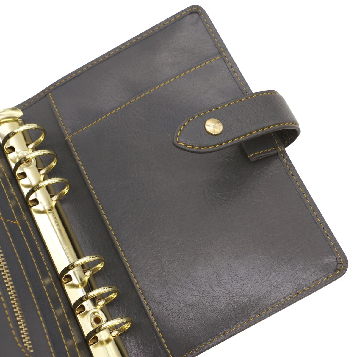 Filofax Malden System Planner, Bible Size, Charcoal, 022693 (Genuine Imported Pr