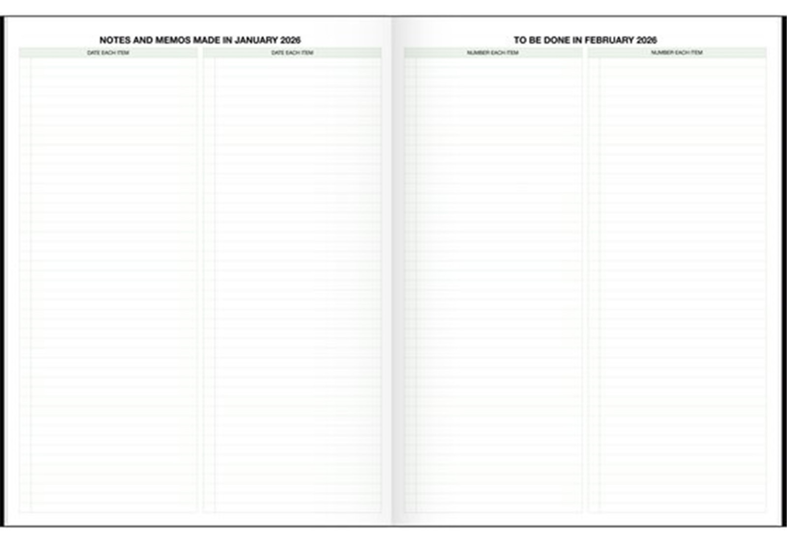 Day-Timer “The Best!” 2026 Monthly Planner Notebook Black, Large, 8 1/2″ x 11″