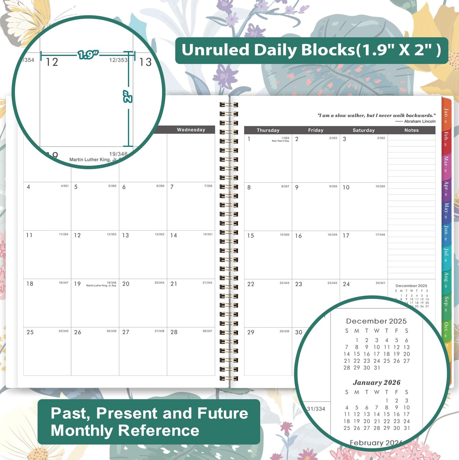 2026-2028 Monthly Planner/Calendar – 3 Year Monthly Planner 2026-2028, 9” x …