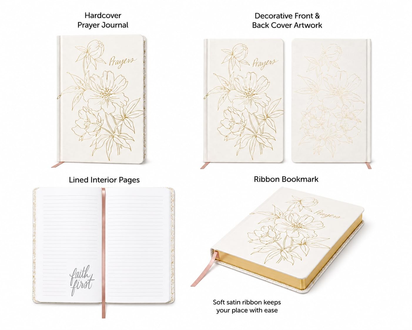 Christian Journal Notebook – 256 Pages Gilded Edge Thimblepress Flexible Cove…