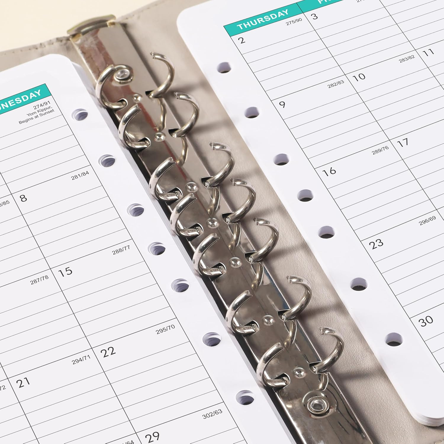2026-2028 Monthly Planner Refill – Planner Inserts with 7-Hole Punched, 5-1/2″ X