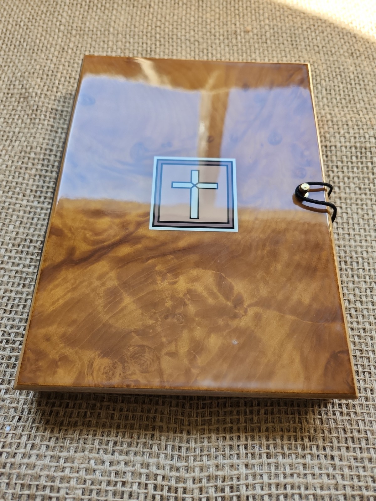 Vintage Penman Exquisite Heirloom Wood Journal Christian Gold Gild Pages- Flaws
