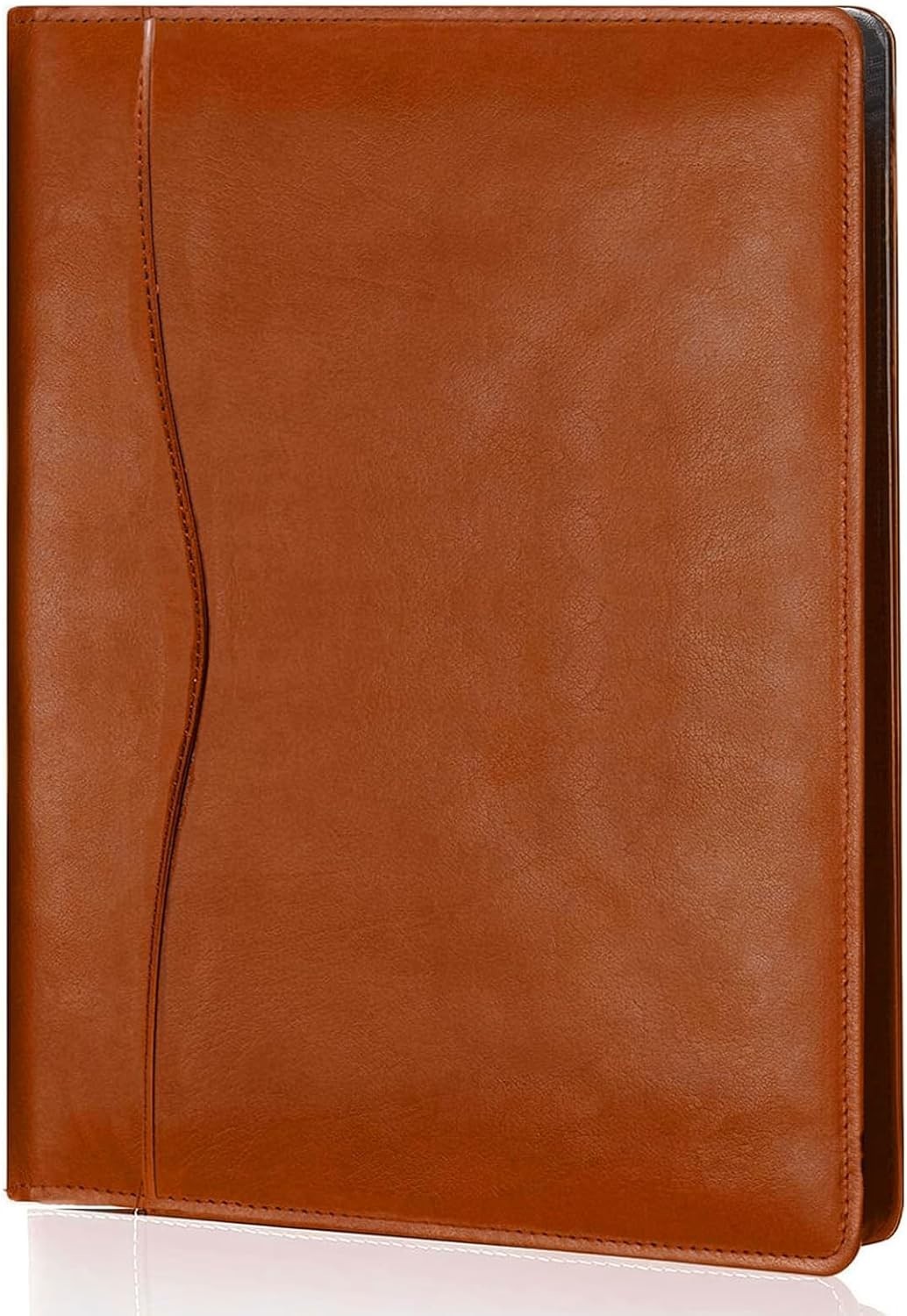 Brown/ Black Leather Portfolio Folder Padfolio Business Padfolio Organizer Docum