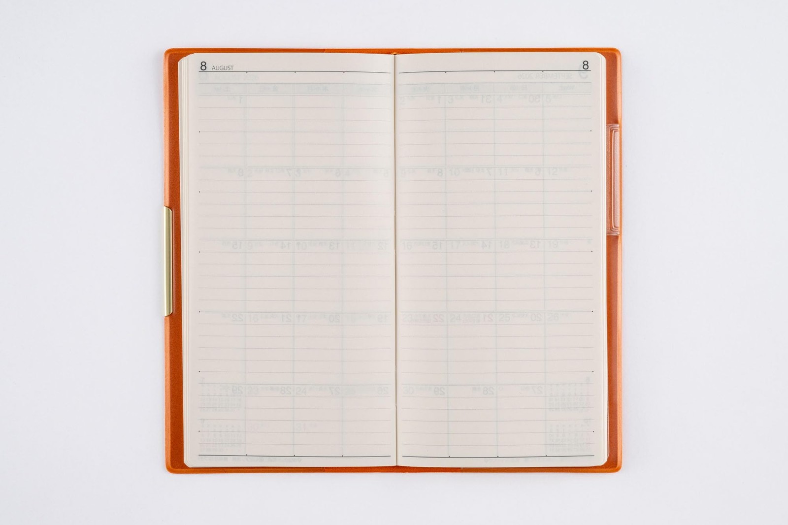 161 T’slim Planner, Takahashi Shoten, 2026 Edition, Orange, Monthly, Planner Siz