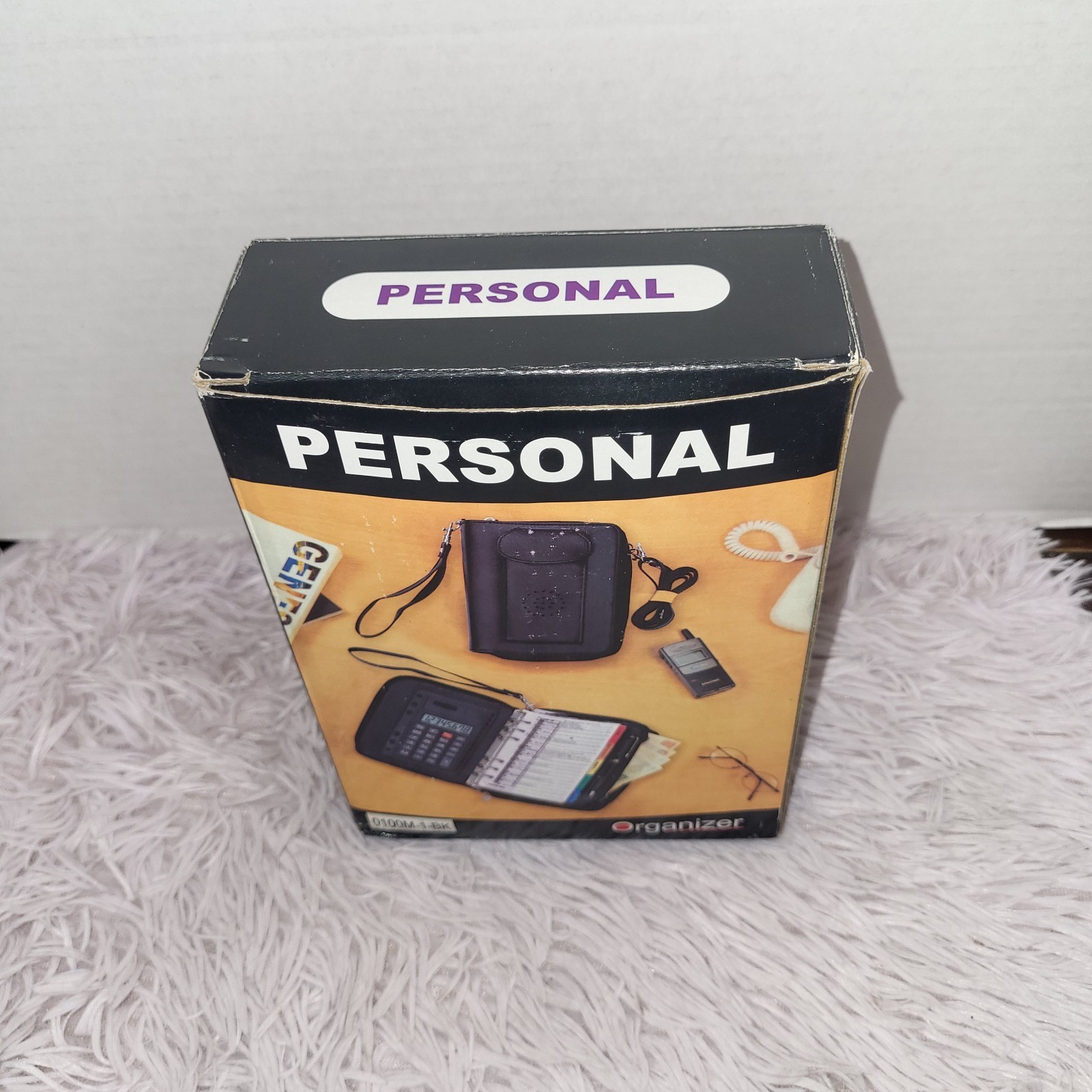 Vintage Personal Organizer Brand New In Box Black 6×8 Please Read
