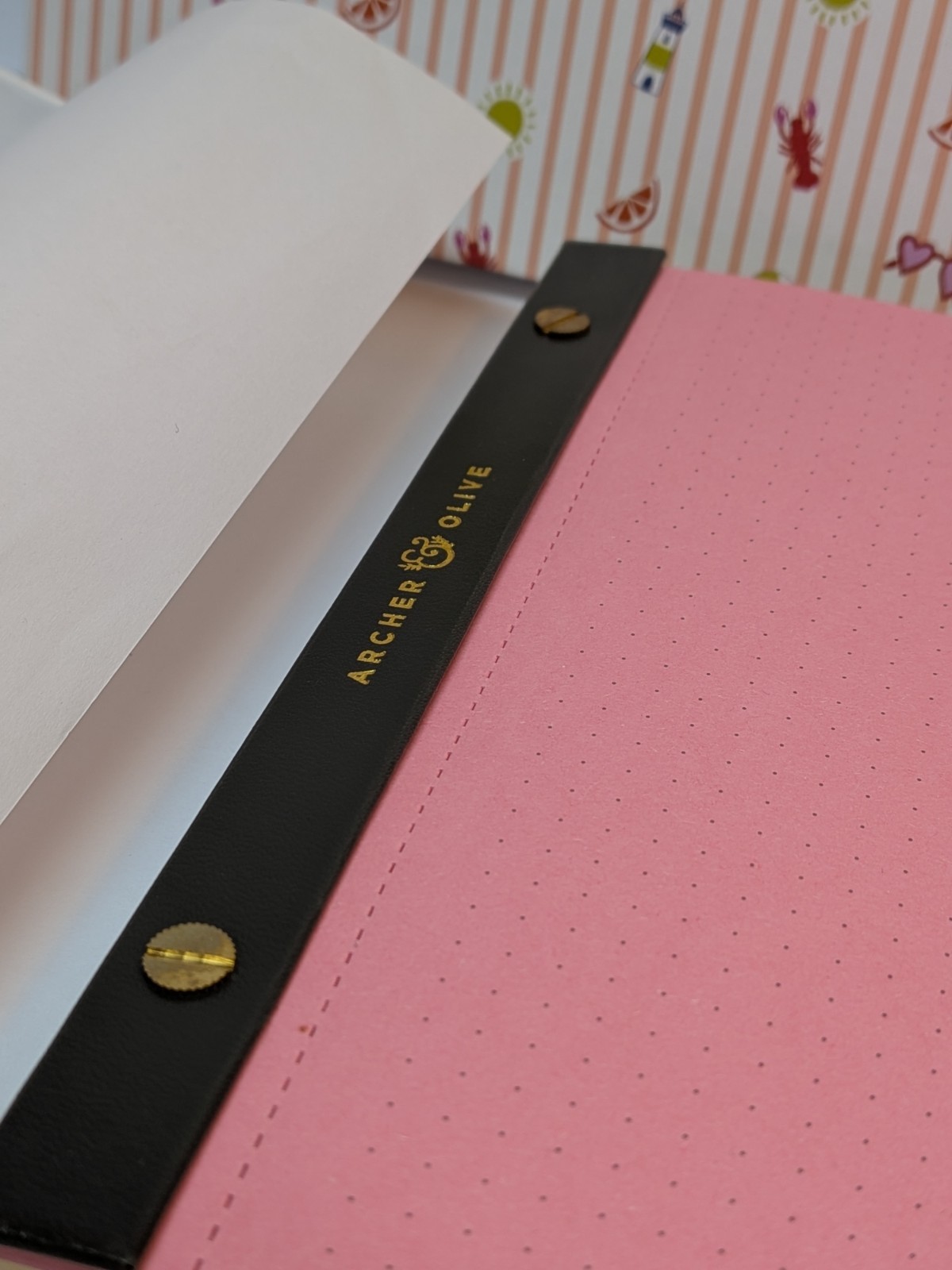 Archer & Olive Pastel Rainbow 8×8 Square Notebook Dot Grid Tear Away Rare NEW