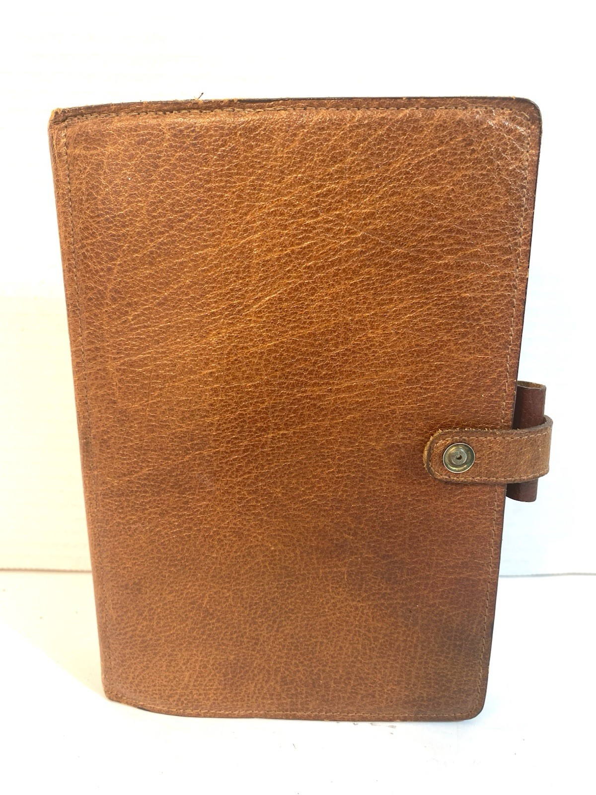 Vtg FILOFAX 4CLF 7/8 Winchester Brown Leather Organizer 6 Ring Binder