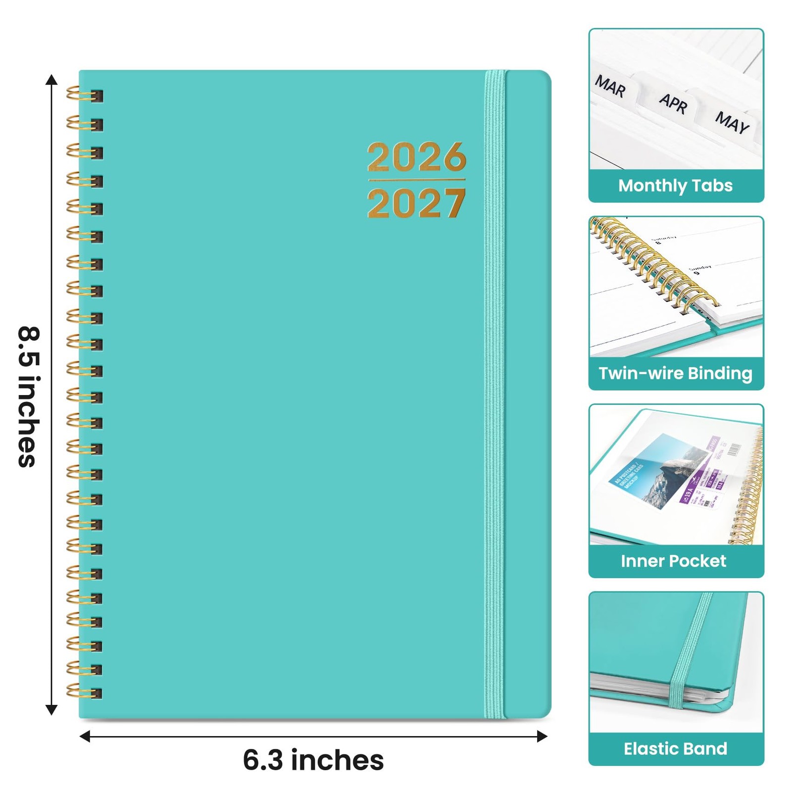 Planner 2026-2027 for Women & Men, Academic Monthly and Weekly Calendar Planner