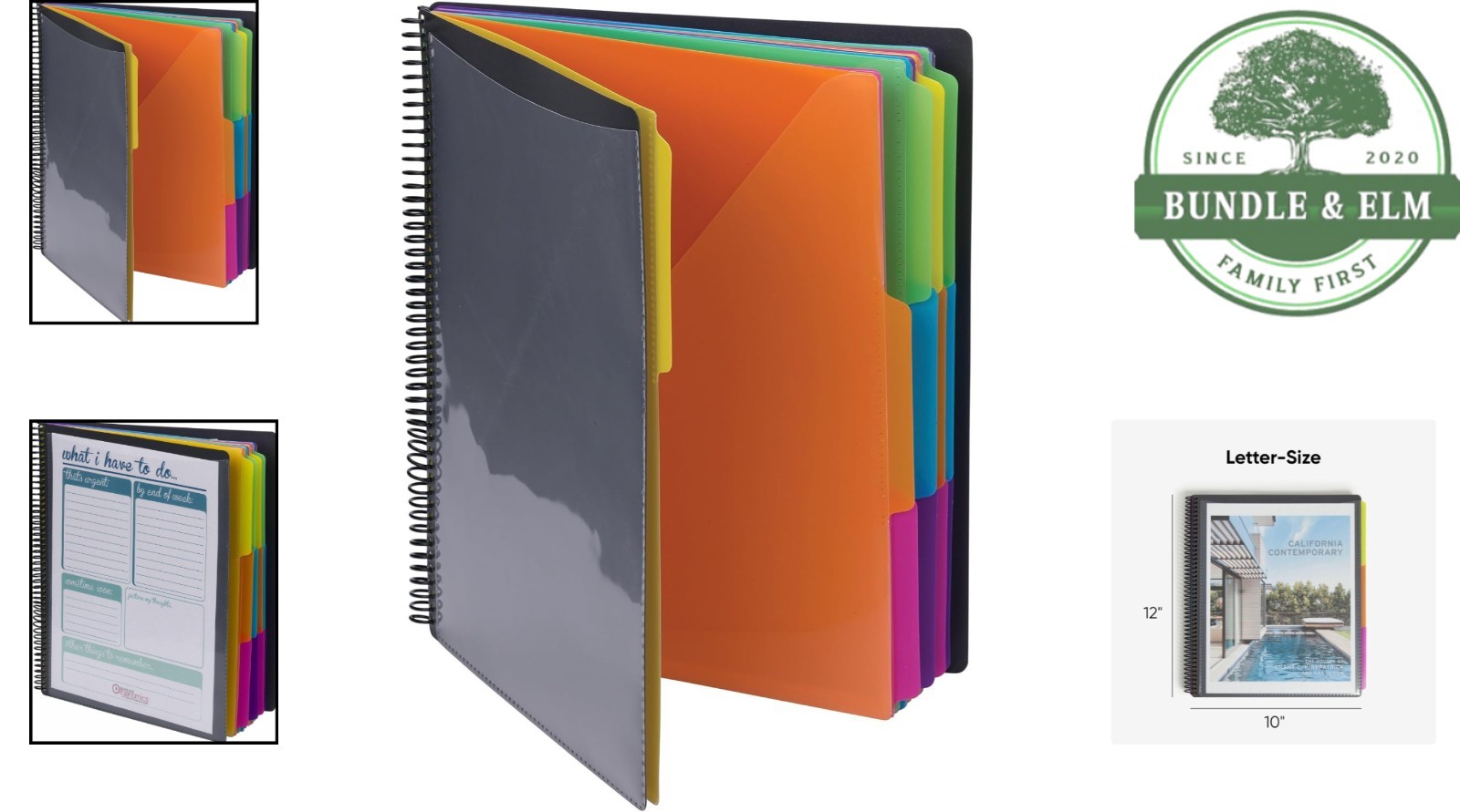 Durable Polypropylene Organizer with 24 Pockets for Paperwork Management