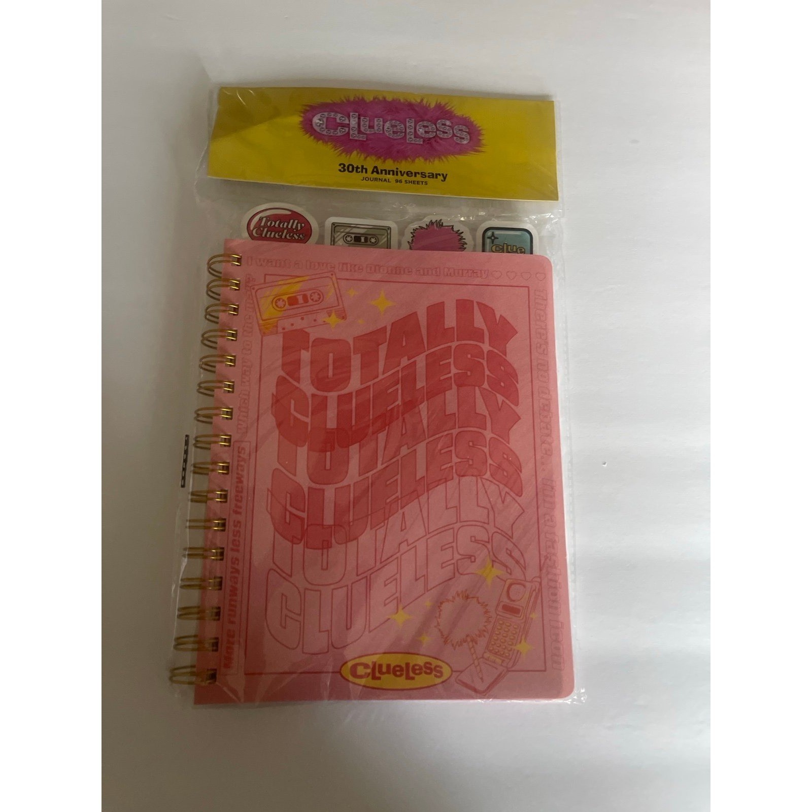 This Clueless 30th Anniversary journal + sticker set