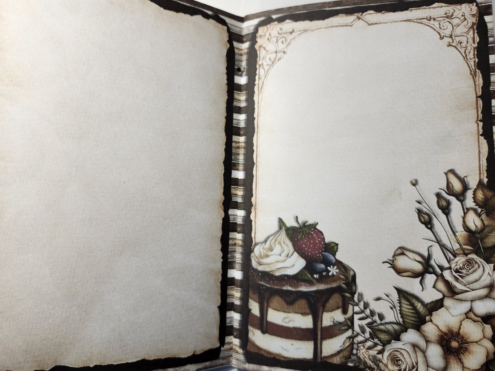 Junk Journal Blank Booklet “COFFEE CAFE” ESPRESSO MOCHA LATTE CAPPUCCINO