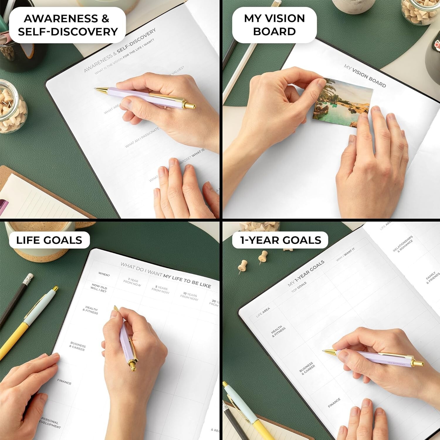A4 Daily Organizer: Undated Planner with Time Management Slips & Accessories