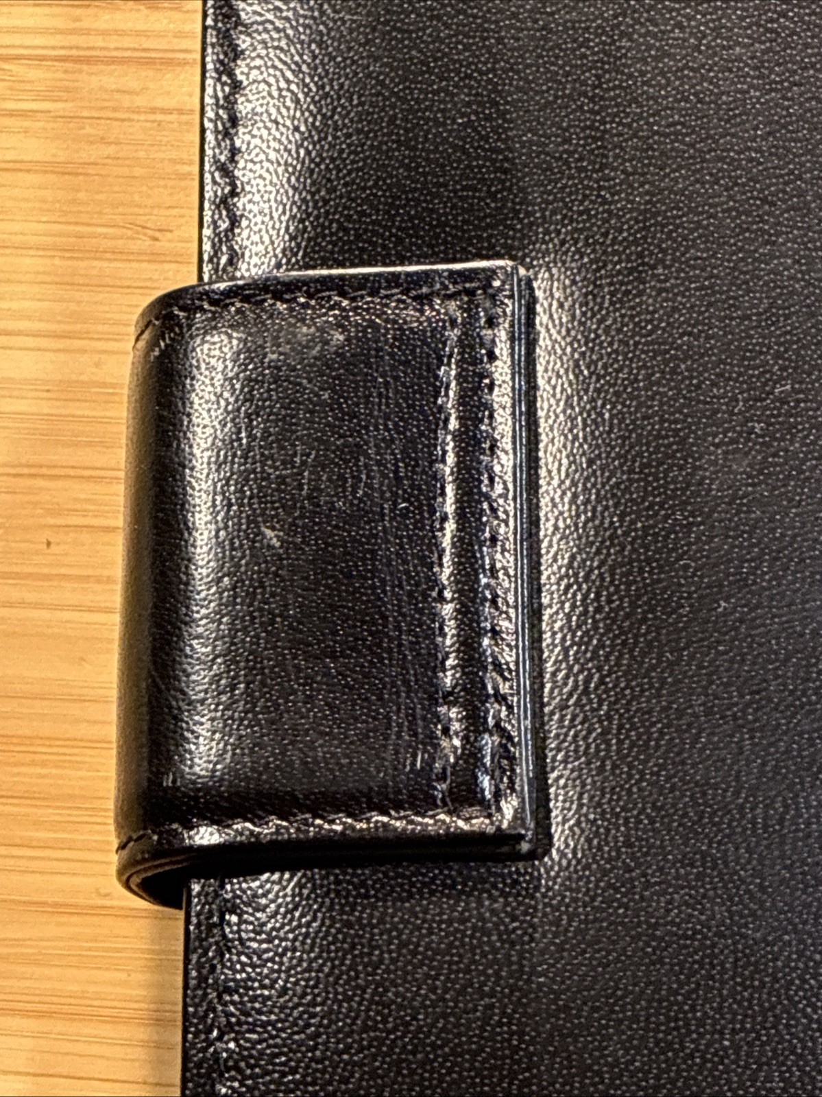 SevenKLeather Black Leather Folio Luxurious Leather Smells So Good! 12.5×10 in
