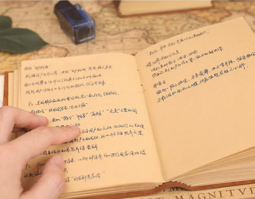 B6 Writing notes Notebook sketchbook Diary Notepad handmade leather green Q305