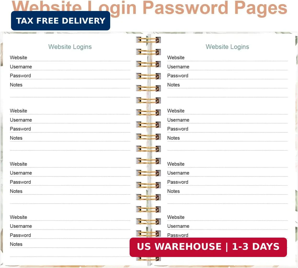 Address Book with Alphabetical Tabs – Small Address Book Spiral with Address Con