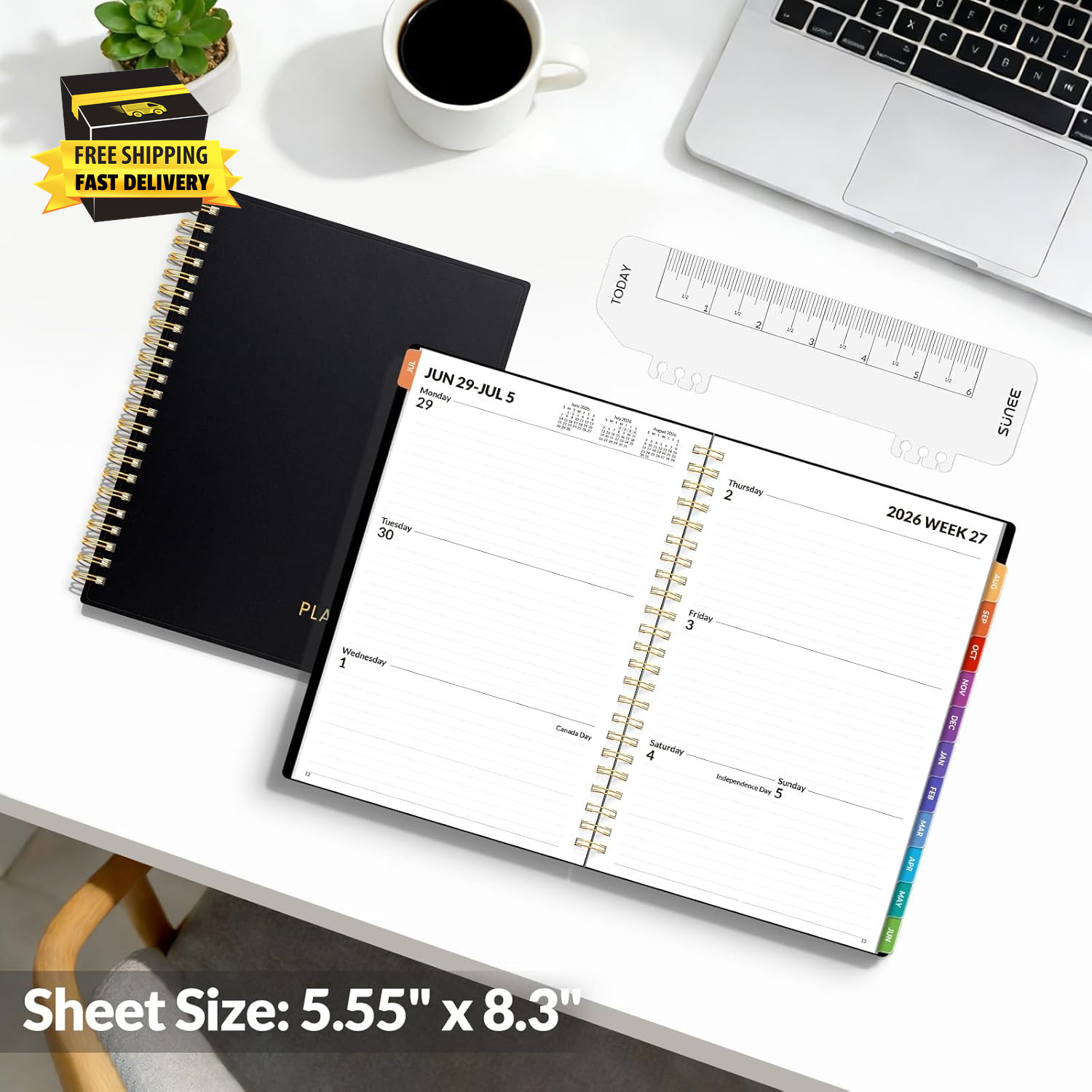 Academic Planner 2026-2027 – Weekly & Monthly Planner, July 2026 to June 2027, 6