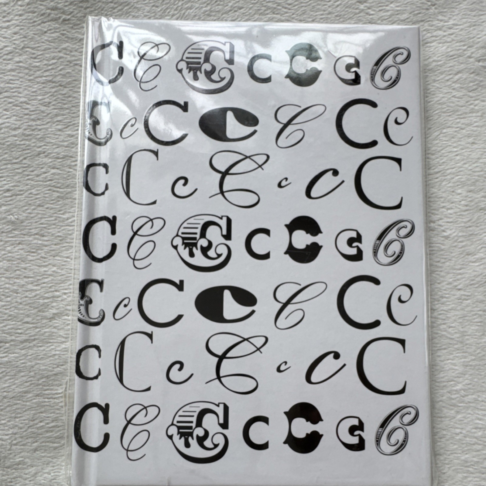 NEW Set of 3 “C” Blank Journals, 5×7” 2 Black (100 pg), 1 White (80 pg), Sealed