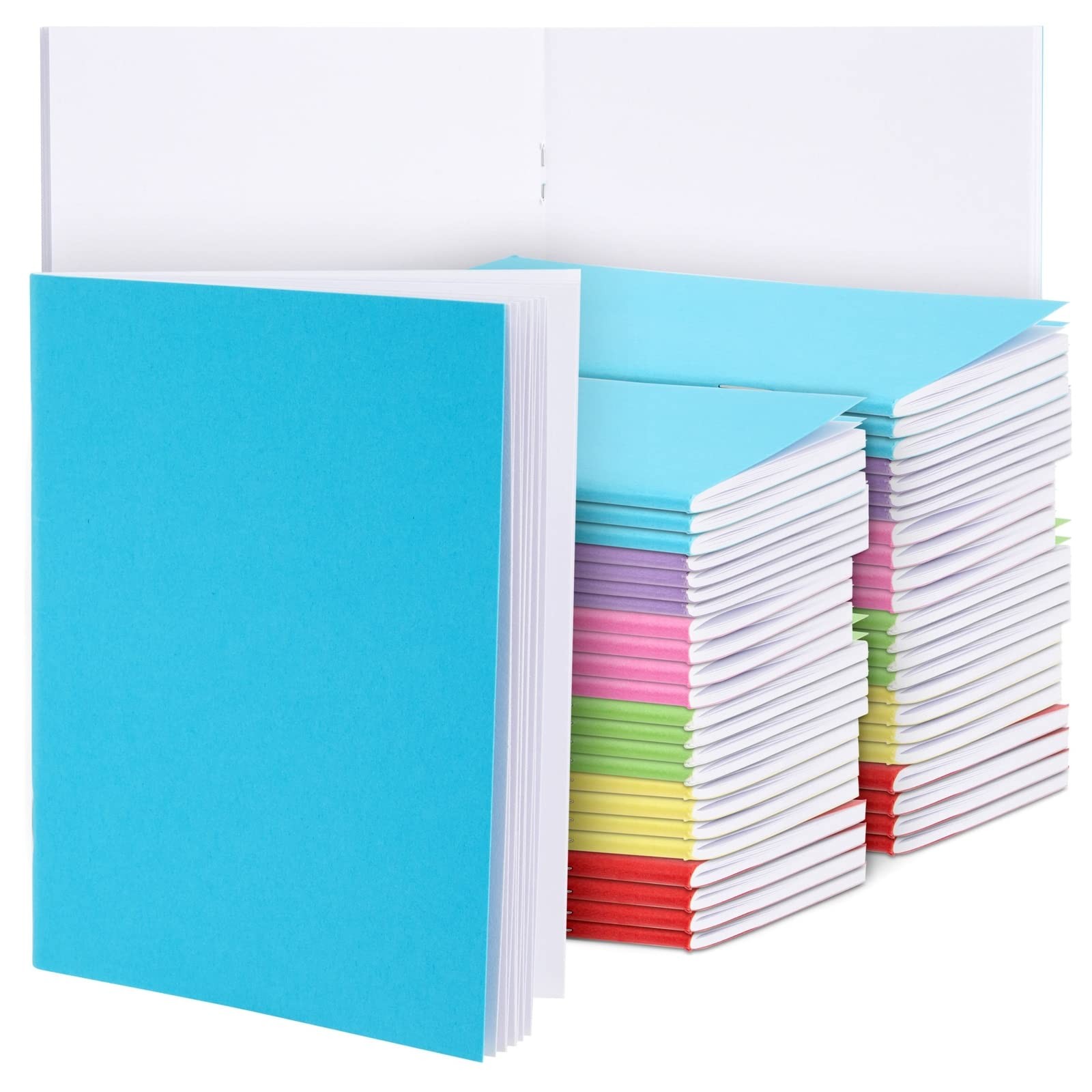 Paper Junkie 48 Pack Unlined Pocket Size 4.25 x 5.5 Inches, Multicolor 1