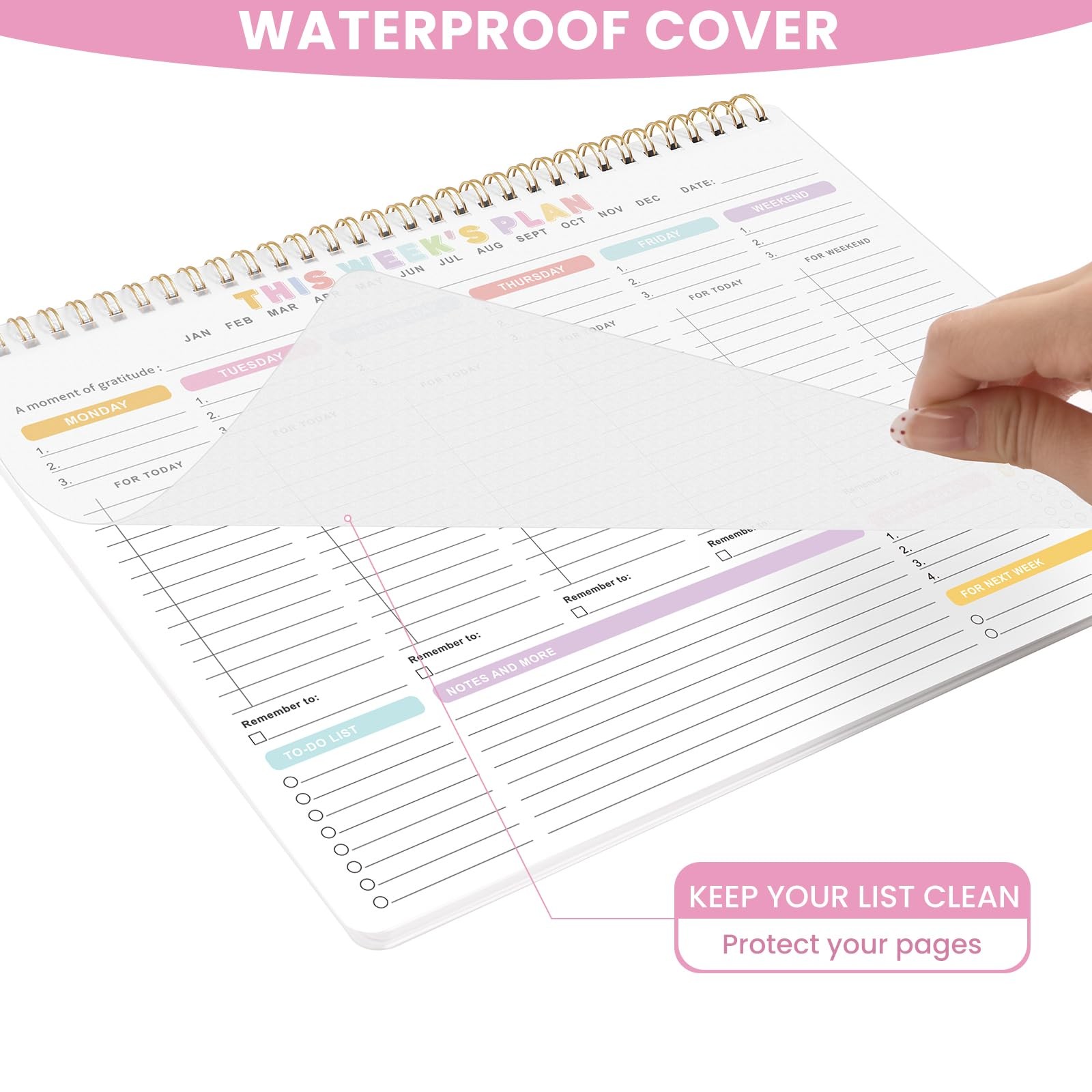 Weekly To Do List Notepad – Weekly Planner Notepad With 52 Undated Sheets