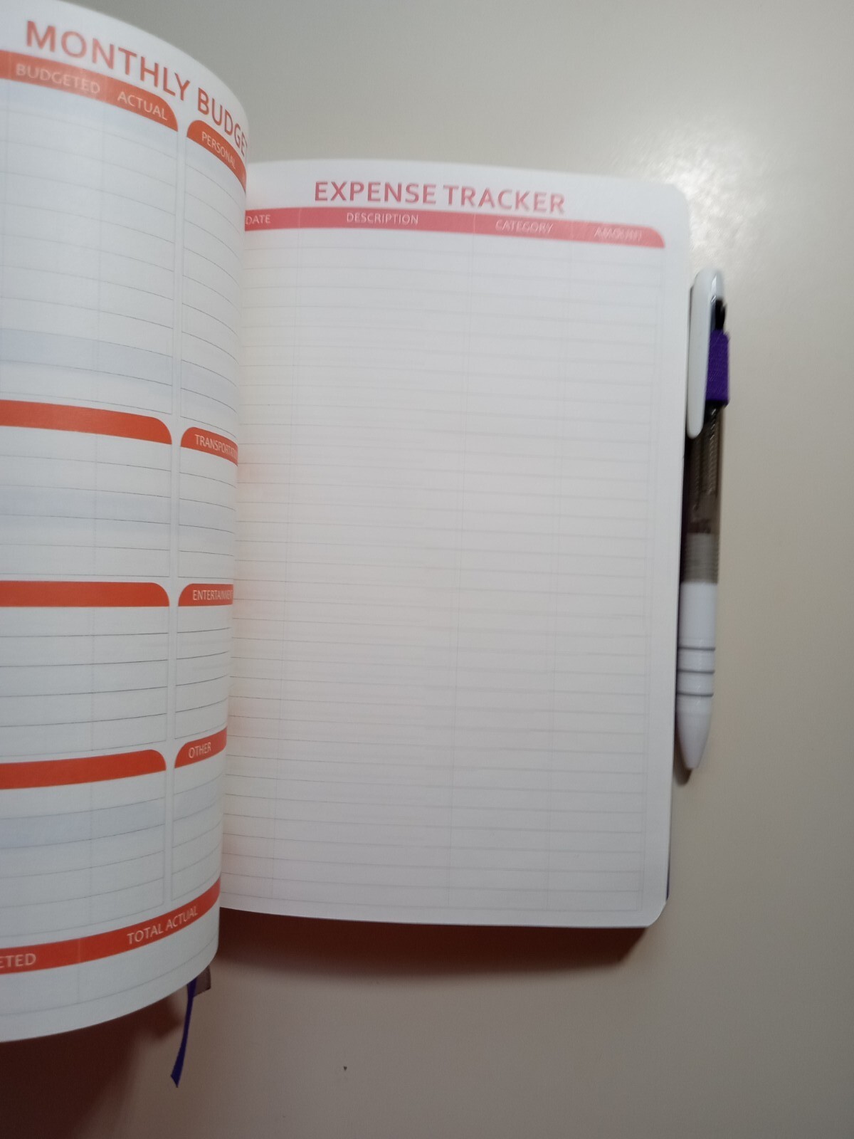 Feels Undated Budget Planner NEW With Pen