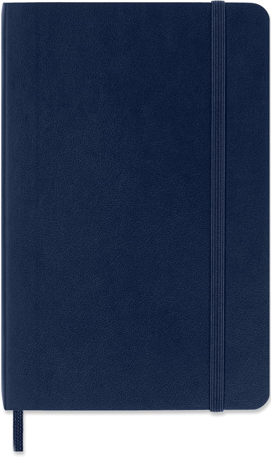 Classic Notebook, Soft Cover, Pocket (3.5″ X 5.5″) Plain/Blank, Sapphire Blue, 1