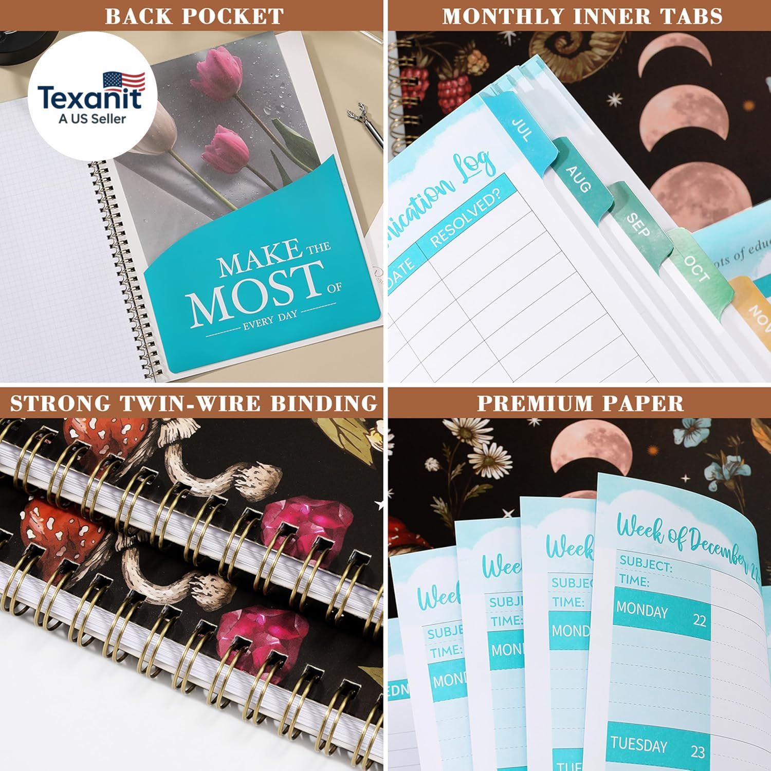 2026-2027 Teacher Planner, Lesson Planner 2026-2027, 8.5″ X 11″, July 2026 – Jun
