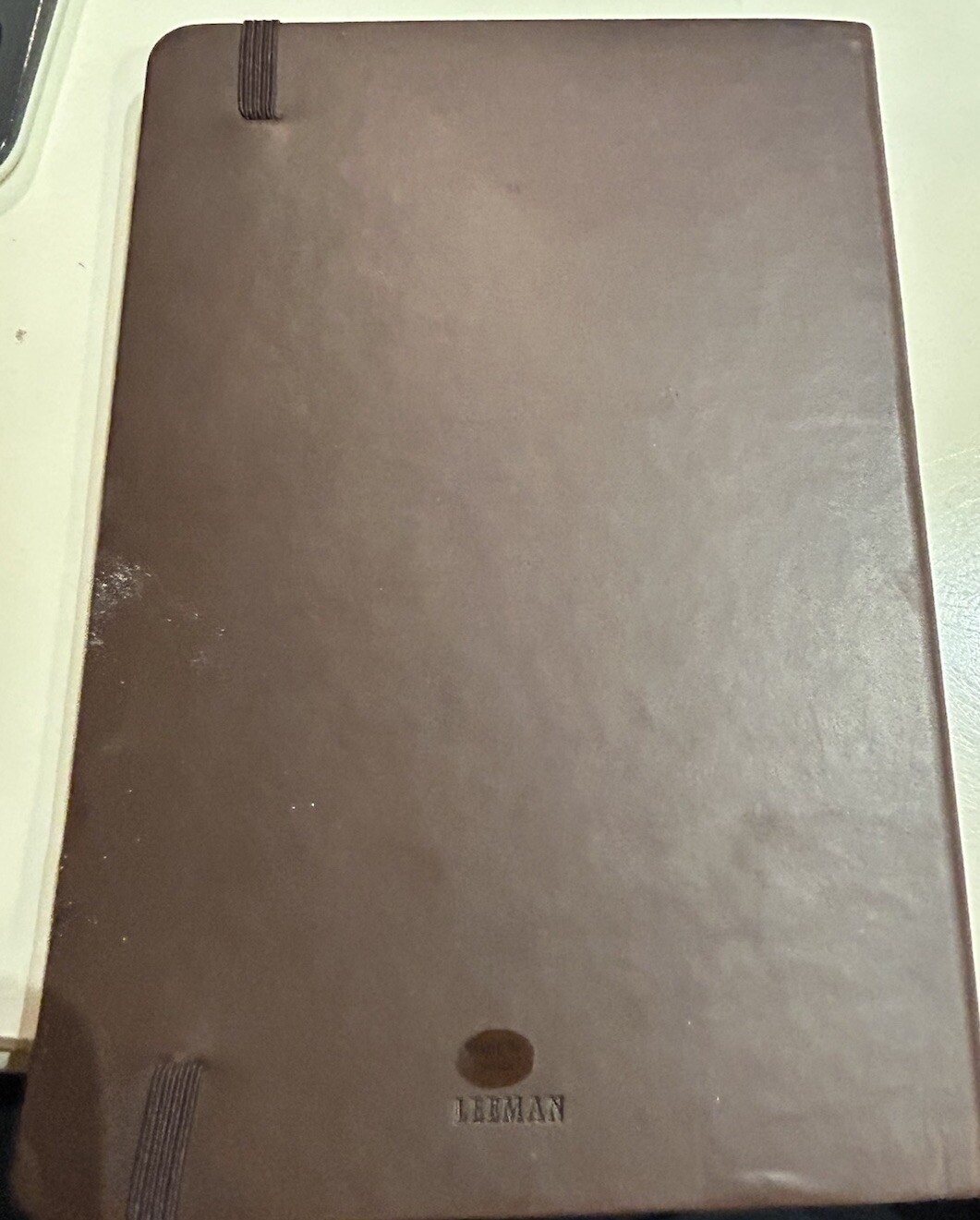 Leeman Tuscany Brown Notebook Journal with Tractor Beverage approx 5.75×8.25 NEW