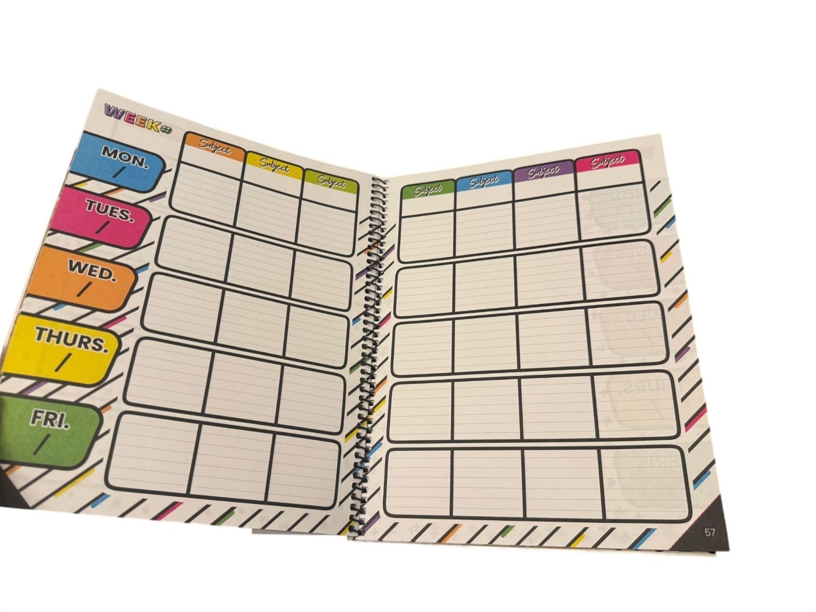Set of 2 new teacher undated planners “coloring style and kind vibes