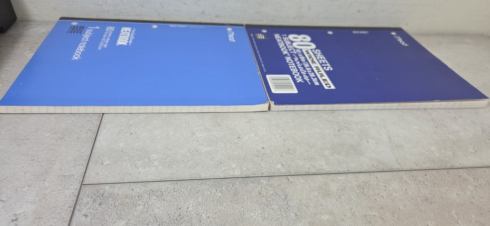 Mead LOT (4) 3X 05626 – 1X 05222 Neatbook 80-Page 8 x 10-1/2-Inch College-Ruled