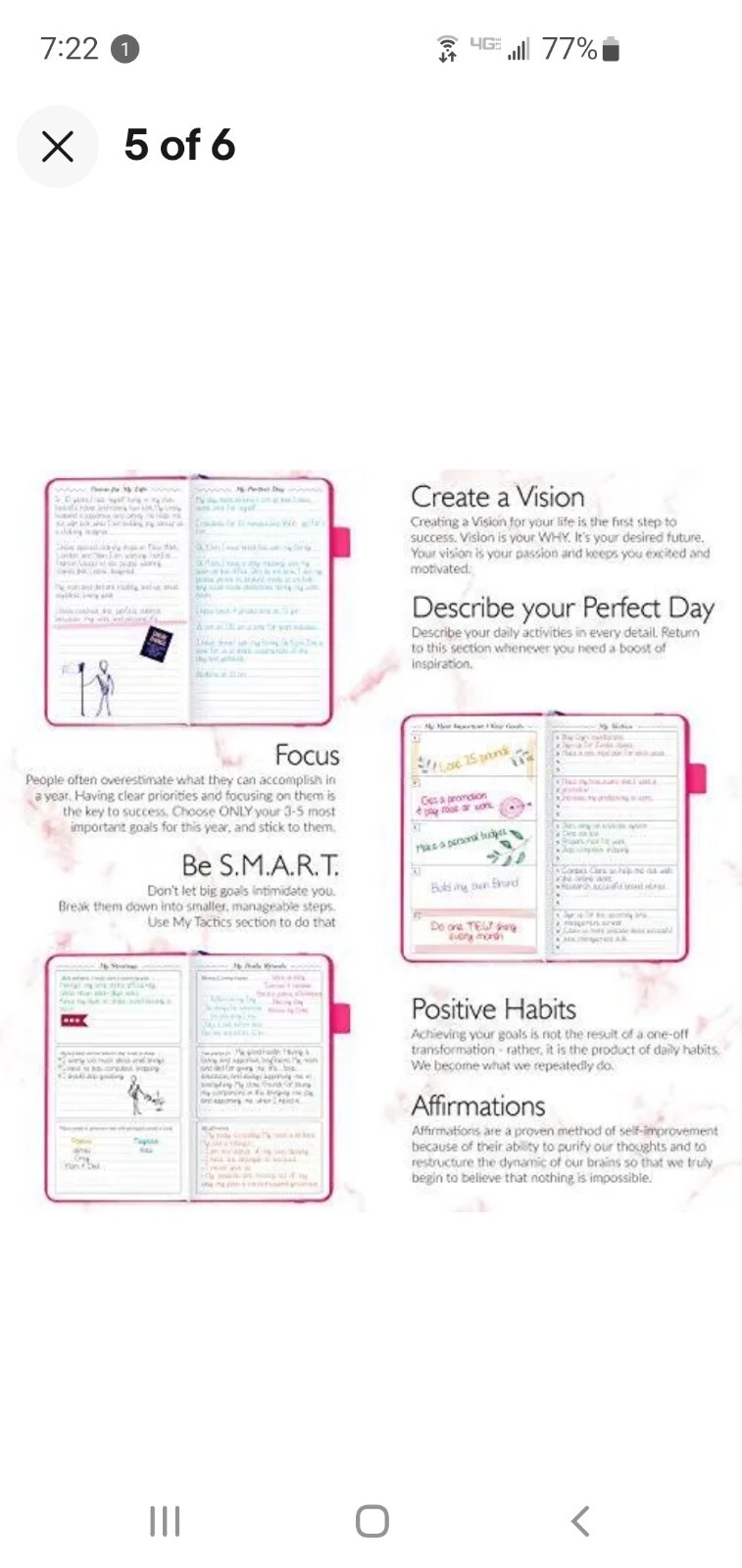 GoGirl Planner and Organizer for Women – Pocket Size Weekly Planner Goals Jou…