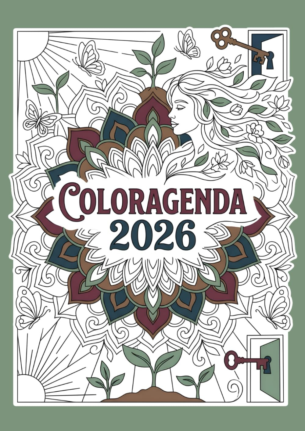 Coloragenda – agenda settimanale 2026: Planner da colorare per organizzare la tu