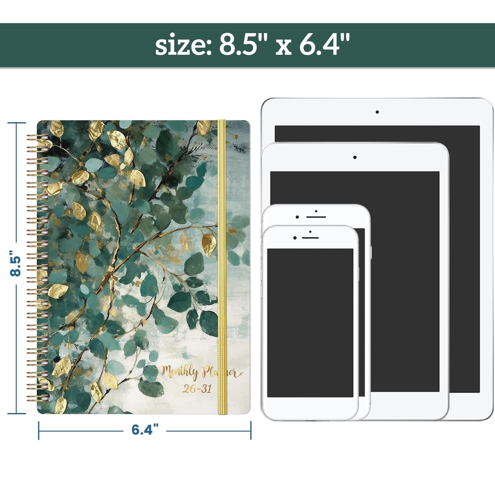 5-Year Monthly Planner 2026-2031, 60-Month Calendar, 6.4″x8.5″, Notes & Pocket
