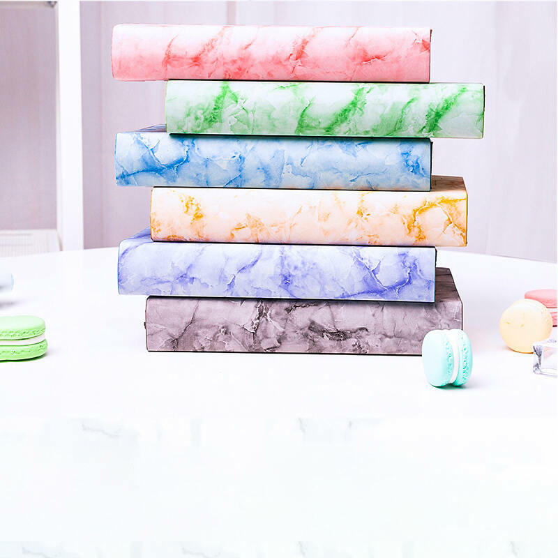 Very Thick Marble Notebook Ruled Paper Leather Cover A5, 720 Lined Pages Journal