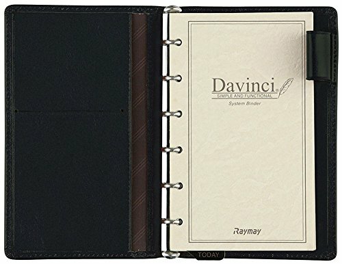 Raymay Fujii System Notebook Da Vinci Standard Pocket Black JDP3009B