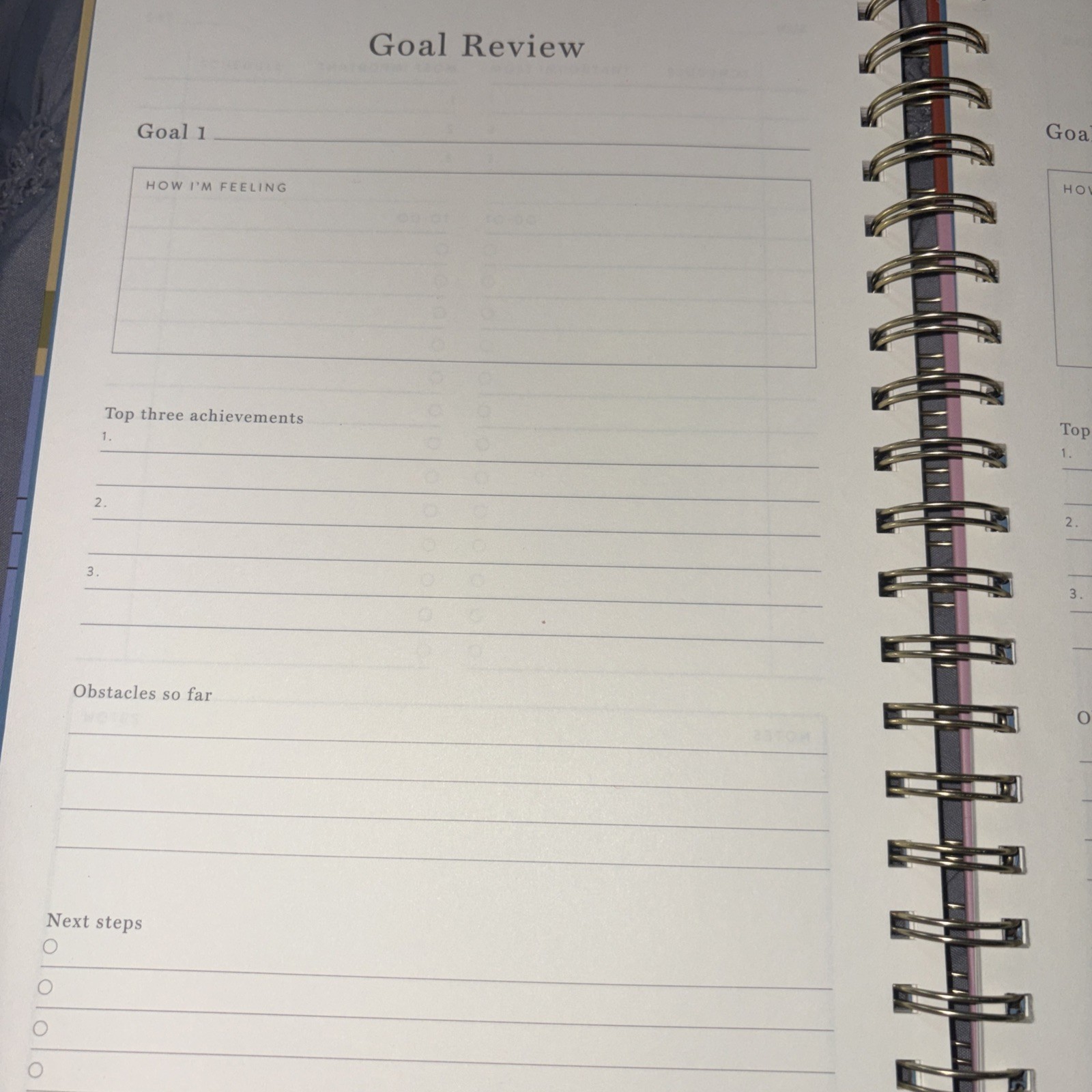 Papier Productivity Planner 12 Weeks Undated of Daily Pages New