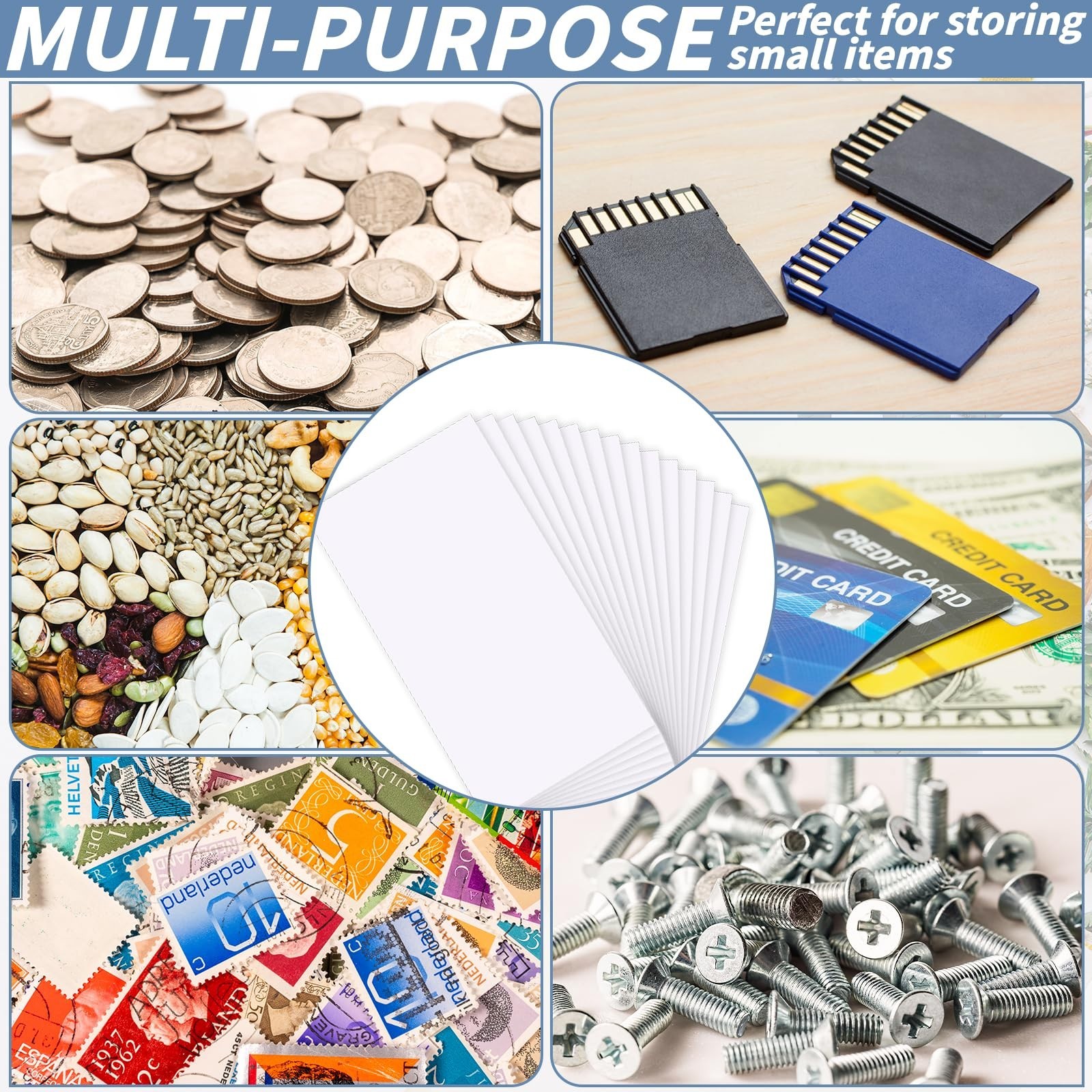 1000 Pcs White Cash Envelopes 3.5×6.5in Gummed Flaps for Money Saving, Coins, Ti