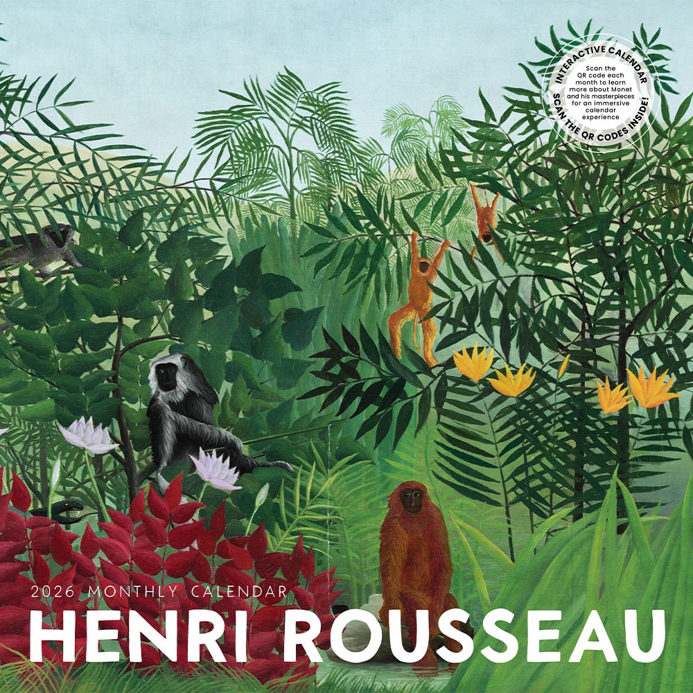 Henri Rousseau Calendar 2026 | 12″ x 24″ 12 Month Calendar | Marble City Press