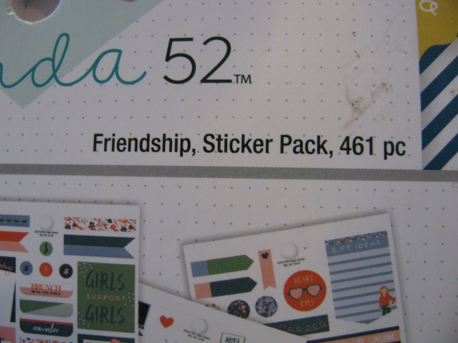 Agenda 52 FRIENDSHIP Sticker Pack 461 Pcs NEW