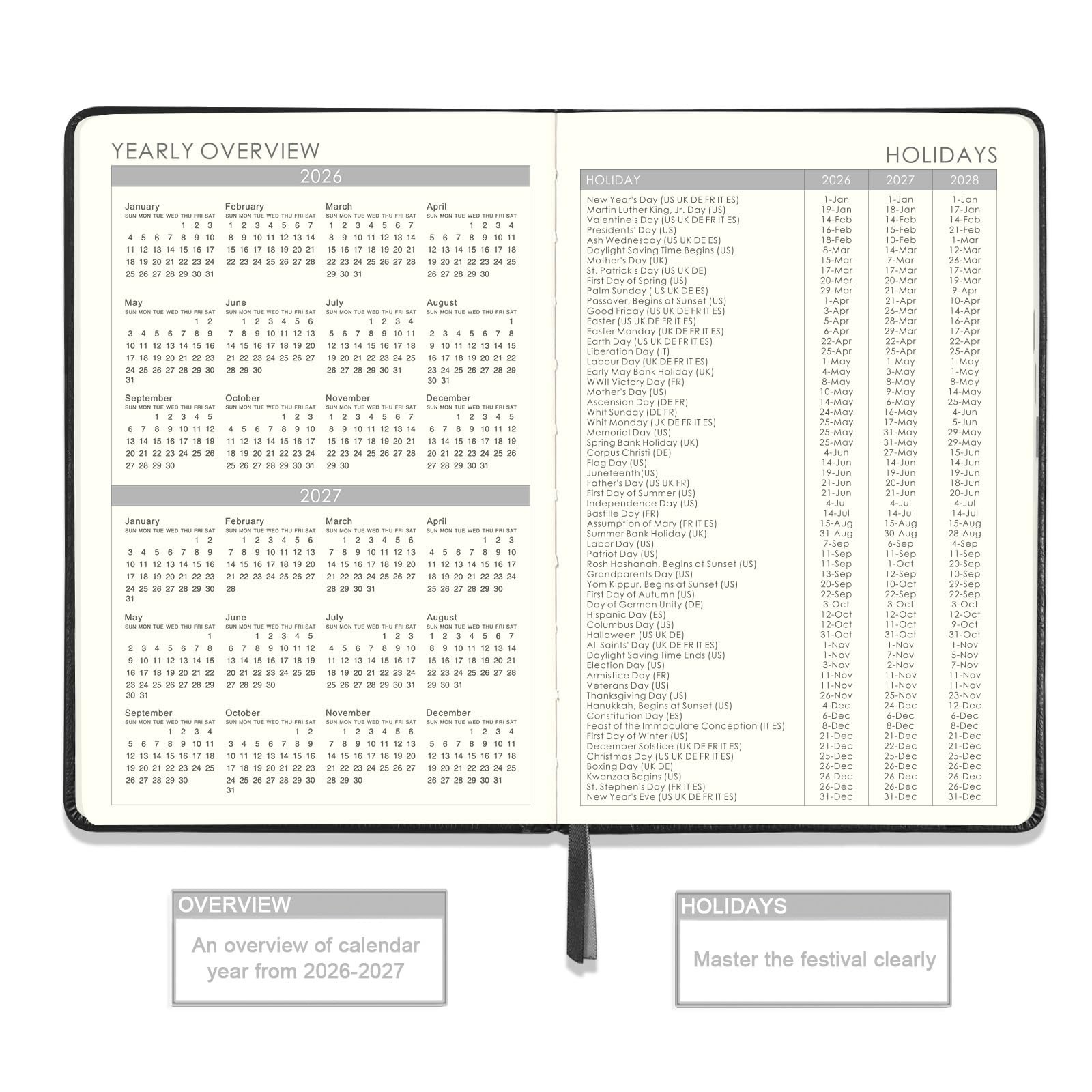 Planner 2026-2027 – Planner, JULY 2026 – JUNE 5.75″ X 8.25″, blue