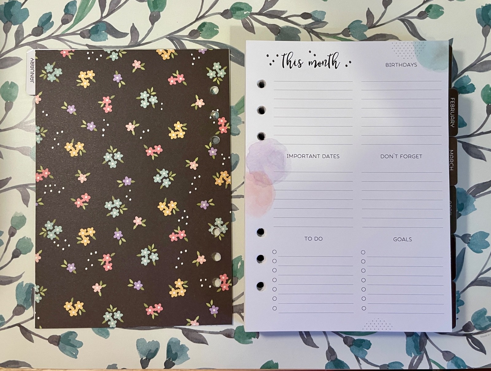 Carpe Diem Undated A5 Planner Inserts – Choose Joy