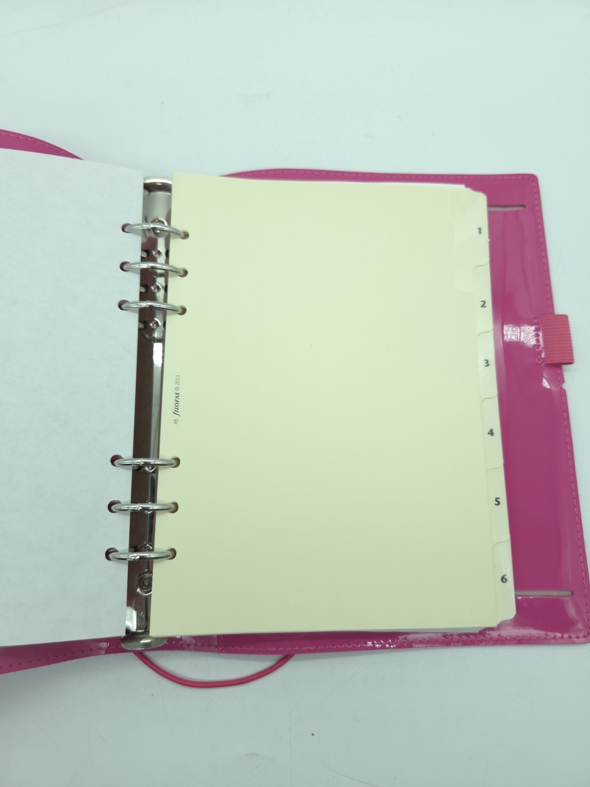 Filofax Domino Soft Patent A5 Organizer Hot Pink Planner