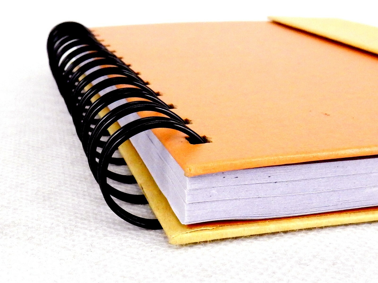 Recycled Foldover Notebook & Pen, Wire Bound, 5″ x 7″, Orange & Yellow, #MP822